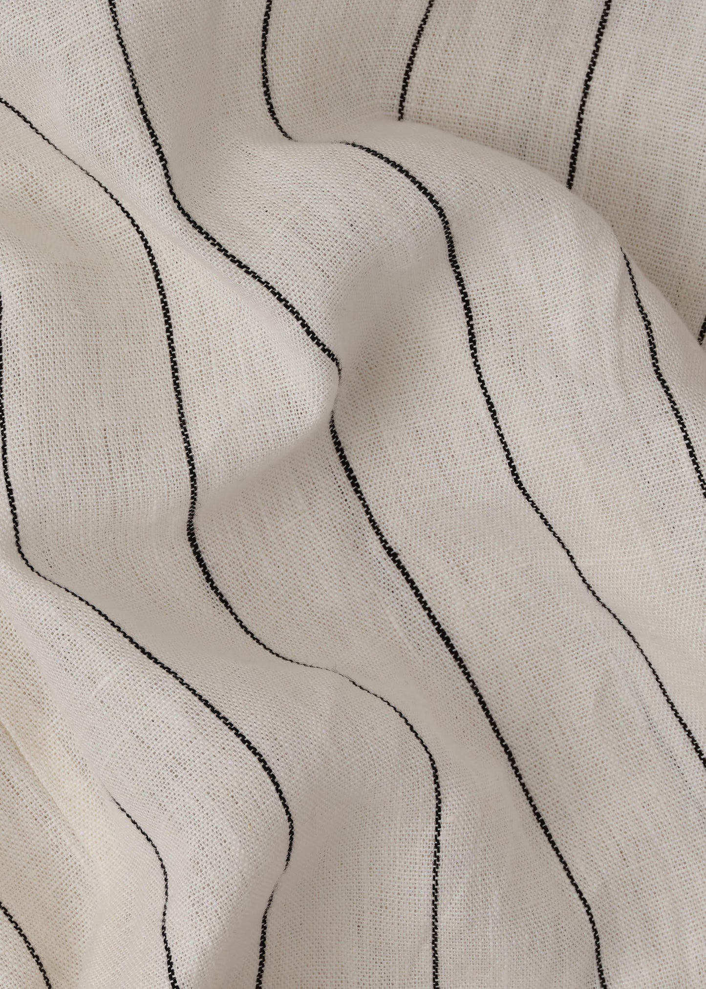 King Duvet Set Ivory & Black Wide Stripe